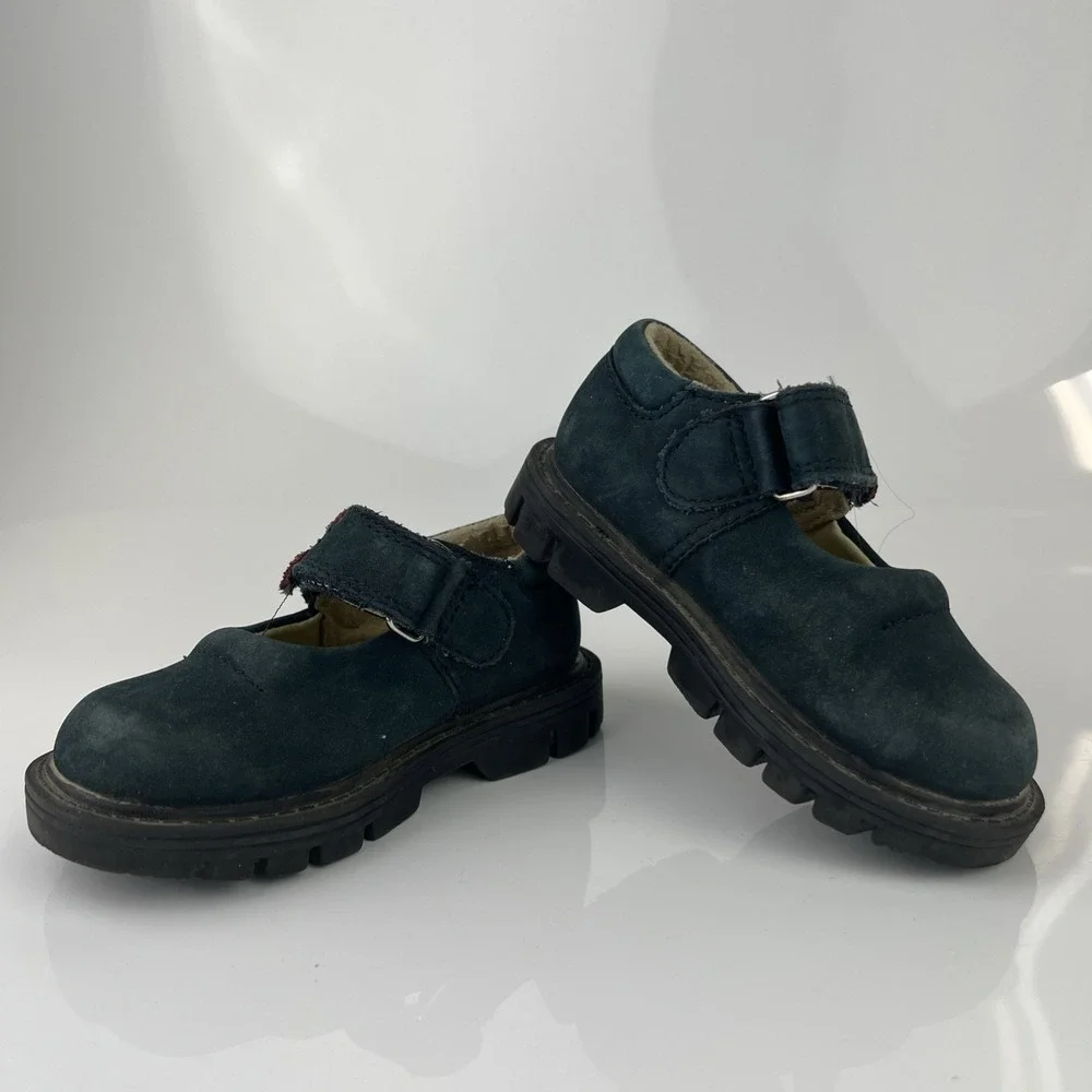 Toddler Baby Girls Navy Mary Jane Style‎ Cherokee Shoe Size 5 Verclo Vintage